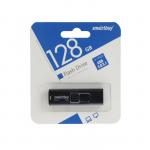 Флешка SmartBuy Fashion Black, 128 Гб, USB3.0, чт до 140 Мб/с, зап до 40 Мб/с, черная