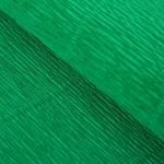 Бумага для упаковок и поделок, гофрированная, зеленая, однотонная, двусторонняя, рулон 1 шт., 0,5 х 2,5 м