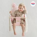 Качели подвесные Sweet Bear. Цвет: малиновый зефир