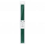 Бумага крепированная ТРИ СОВЫ, 50 * 250 см, 32 г/м2, темно-зеленая, в рулоне, пакет с европодвесом, CR_43987