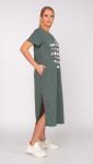 Платье женское кулирка "Наоми" зелень