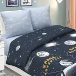 КПБ  Insight  2,0 спальный с европростыней, поплин,  Галактика