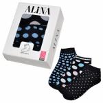 Набор женских носков "Alina", 3 пары (горох)