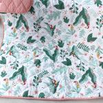 Одеяло-покрывало детское  BabyRelax  110х140, леб.пух 100 гр., бязь,  Тропические птички