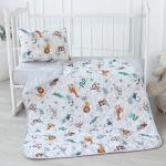 Одеяло-покрывало детское  BabyRelax  110х140  леб.пух 100 гр., бязь,  Сафари