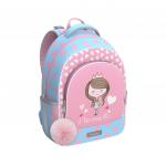 Ученический рюкзак с грудной перемычкой ErichKrause® ErgoLine® 15L Pastel Princess