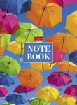 Бизнес-блокнот А6 160 л. кл. ЯРКИЕ ЗОНТИКИ 7БЦ инт. обл. 60 г/м2