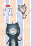 Бизнес-блокнот А6 64 л. кл./лин. КОТИКИ БЫВАЮТ РАЗНЫМИ 7БЦ
