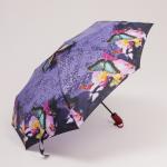 Зонт автоматический «Olivia», ветроустойчивый, 3 сложения, 8 спиц, R = 49 см, цвет МИКС