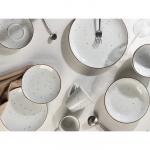 Блюдце фарфоровое кофейное DOTS white, d=11,5 см