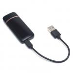 Зажигалка электронная "Победитель №1 по жизни", USB, спираль, 3 х 7.3 см, черная