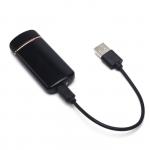 Зажигалка электронная "Мужчина с большой буквы М", спираль, USB, 3 х 7.3 см, черная