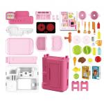 *BOWA Игровой набор"Передвижная кухня" (63х49 см, 41 дет., сборный, свет, звук, в чемодане, розовый)