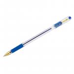 Ручка шариковая MunHwa MC Gold синяя, 0,5мм, грип, штрих-код, BMC-02