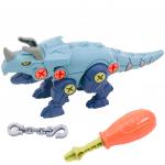 *Mioshi Active Игровой набор "Динозавр-конструктор: Трицератопс" (20 см, отвёртка, винты, в клетке)
