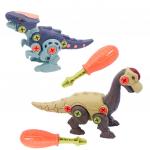 *Mioshi Active Игровой набор "Динозавры-конструкторы: Диплодок и аллозавр"" (2 шт., 20 см, 2 отвёртки, винты)