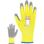 Перчатки нейлоновые детские "Little gardener-Котик" с полиуретановым покрытием полуоблитые, желтые M р-р ДоброСад