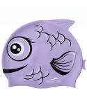 Шапочка для плавания Miso Purple, силикон, детский
