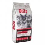 #(С)BLITZ сух. корм д/взрослых кошек Курица 10 кг 15%