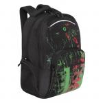 Рюкзак молодёжный, 42 х 32 х 22 см, Grizzly 333, эргономичная спинка, отделение для ноутбука, красный/зелёный RU-333-1_1