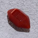 Заготовка для творчества "Кристалл красный агат", натуральный камень, 0,8х1,5 см