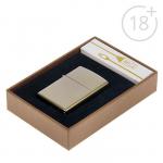 Зажигалка электронная, дуговая, USB, 5.6 х 3.8 х 1.3 см, золотой хром