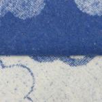 Одеяло байковое Кот в сапогах 100х140см, цвет синий 400г/м , хлопок 100%