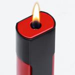 Зажигалка газовая, пьезо, с регулятором, 9 х 2.2 см, черно-красная