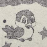 Одеяло байковое Мишка и Зайка 100х140см, цвет серый 400г/м , хлопок 100%