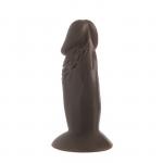 Фаллоимитатор Erowoman realistic, на присоске, 100 х 31 мм, PVC, чёрный