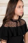 Блузка для девочки SP0202. 3 Черный