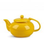 Чайник заварочный 750мл с ситечком, цвет Желтый  (керамика) FISSMAN 9516