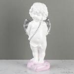 Ангел большой Амур белый/серебро