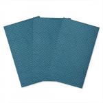 Набор декоративных полотенец 35х60 (3 шт.), рогожка,  Ромбы синий