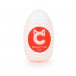 Мастурбатор Magic Cat Loli EGG, многоразовый, в контейнере,TPE, телесный