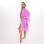 Туника пляжная женская, цвет фиолетовый, размер 50