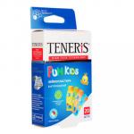TENERIS FUN KIDS Лейкопластырь бактерицидный с ионами серебра на полимерной основе с рисунками 20 шт