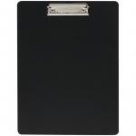Планшет с зажимом OfficeSpace А4, 2000 мкм, пластик (полифом), черный, 340045