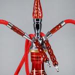 Кальян "Илхами", 42 см, 2 трубки, красный