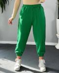 Спортивные штаны женские 4004 "Однотонные-Низ Резинка"Зеленые