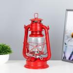 Керосиновая лампа декоративная красный 14х18х27,5 см