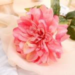 Цветы искусственные "Георгин Пигми" 11х60 см, розовый