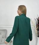 Женская Одежда 13001 "Отложной Ворот"Темно-Зеленый