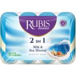 Мыло туалетное твердое RUBIS 4шт "Морские минералы" 90гр