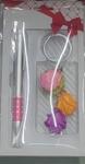 Набор подарочный "Яркие розы" (ручка и брелок), микс цветов