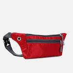 Поясная сумка, 32*0,5*10, отд на молнии, н/карман,  разъем для USB, красный