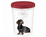 Контейнер для корма Lucky Pet Собаки 1,6 л бордовый