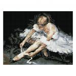 Алмазная мозаика ТРИ СОВЫ Балерина, 30*40 см, холст на деревянном подрамнике, картонная коробка с пластиковой ручкой, АМП3040_47603