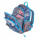 Рюкзак каркасный 35 х 26 х 18 см, Across ACS5, серый/голубой ACS5-3