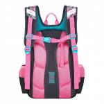 Рюкзак каркасный 39 х 29 х 17 см, Across 410, наполнение: мешок, пенал, серый/розовый ACR22-410-13